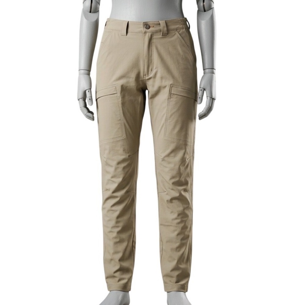 Free Soldier Mens Tactical Pants Tan Khaki Stretch Cargo Outdoor Hiking 36x32